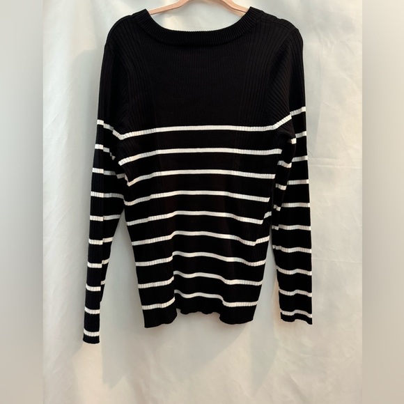 Lane Bryant Sweater Black And White 22/24 - Picture 2 of 7